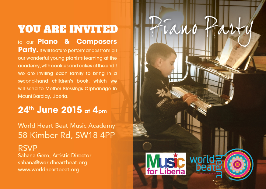 young pianists piano party at world heart beat music academy in London