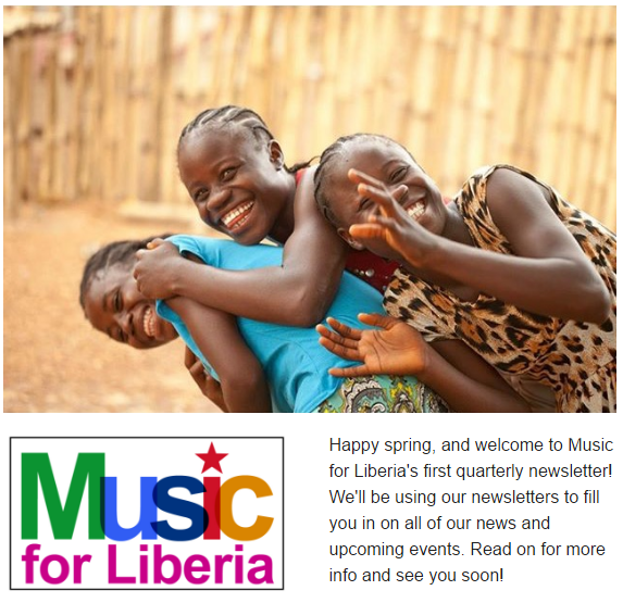 music for liberia newsletter