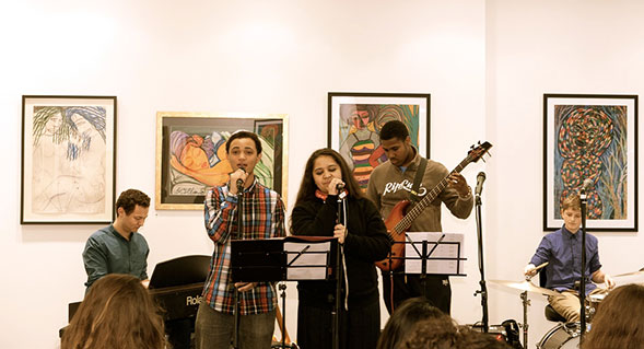 Performance at Maestro Arts Gallery - World Heart Beat