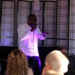British Jazz vocalist, Cleveland Watkiss performing at live at World Heart Beat Music Academy