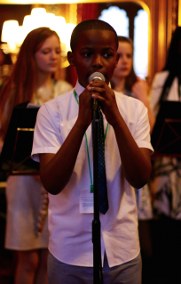 the young singer,male vocalist from world heart beat music academy academy in london