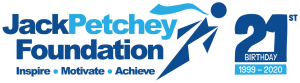Jack Petchey Foundation 21st birthday logo